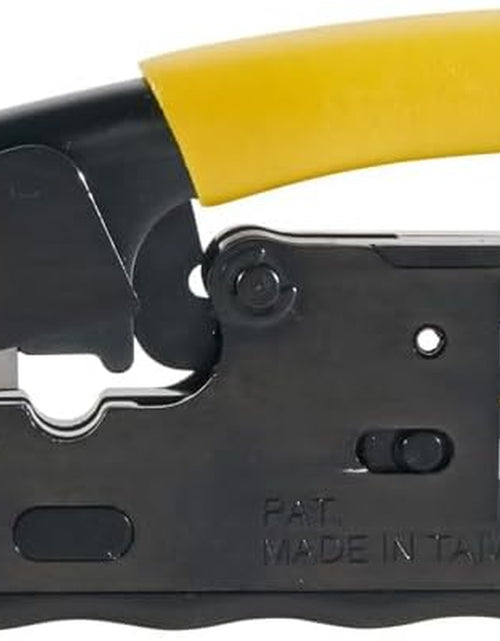 Load image into Gallery viewer, VDV226-107 Compact Ratcheting Modular Data Cable Crimper / Wire Stripper / Wire Cutter, CAT6, CAT5, CAT3, Flat-Satin Voice Cable
