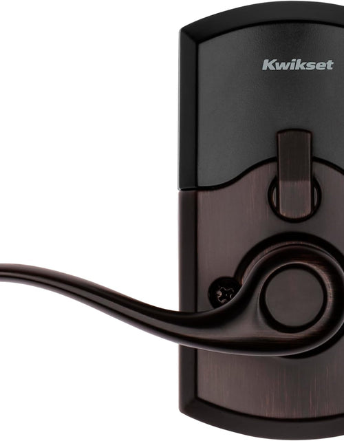 Load image into Gallery viewer, 99170-002 Smartcode 917 Keypad Keyless Entry Traditional Residential Electronic Lever Deadbolt Alternative with Tustin Door Handle and Smartkey Security, Venetian Bronze

