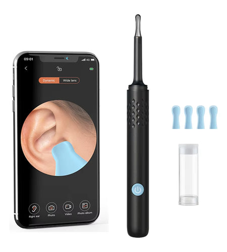 ClearView WiFi Ear Camera – HD Visual Ear Cleaner with LED Lights & Mini Earpick