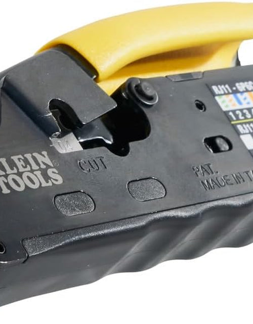 Load image into Gallery viewer, VDV226-107 Compact Ratcheting Modular Data Cable Crimper / Wire Stripper / Wire Cutter, CAT6, CAT5, CAT3, Flat-Satin Voice Cable
