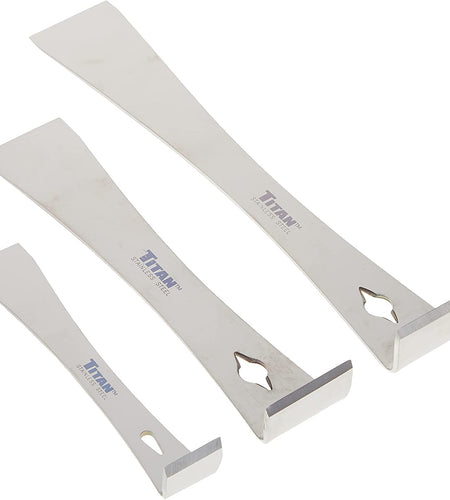 17007 3-Piece Stainless Steel Pry Bar Scraper Set,Silver