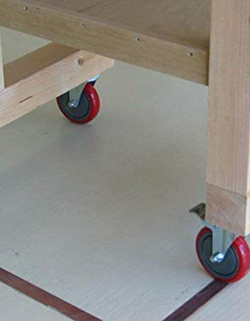 Load image into Gallery viewer, 4&quot; Heavy Duty Caster Wheels without Brakes + Screws - up to 1320Lbs - Set of 4 No Floor Marks Silent Castor for Furniture - Rubbered Trolley or Pallet Swivel Wheels - Silver Casters
