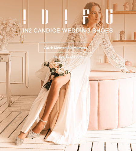 Women'S IN2 Candice Wedding Rhinestones Sequins Low Kitten Heels Pumps Dress Evening Shoes for Women Bridal Bride