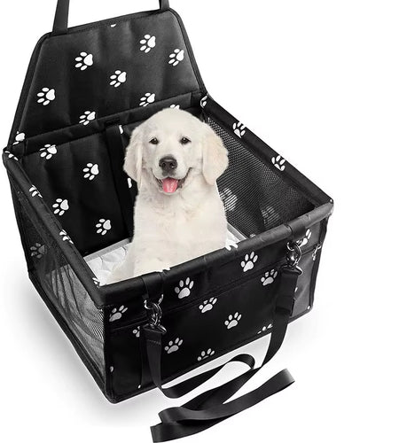 High Quality Pet Dog Car Booster Seat Pet Mesh Puppy Safety Belt Stable Foldable Travel Pet Dog Car Seat Booster Basket