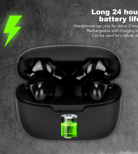 Language Translator Earbuds Multifunction 144 Languages Bluetooth Language Translator Device for Travel Shopping Black