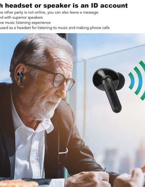Load image into Gallery viewer, Language Translator Earbuds Multifunction 144 Languages Bluetooth Language Translator Device for Travel Shopping Black
