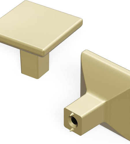 HH075341-EGN-10B Skylight Collection Pull, 1-1/4 Inch Square, Elusive Golden Nickel, 10 Count