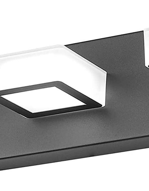 Load image into Gallery viewer, 3 Light Dimmable Bathroom Vanity Light LED Modern Matte Black Vanity Wall Light Acrylic Stainless Steel Bathroom Vanity Lighting Fixtures
