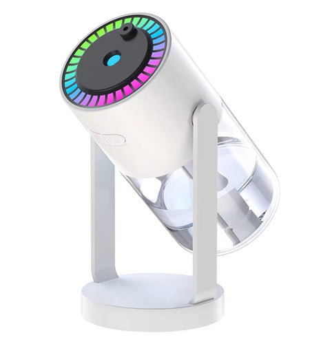 280Ml Air Humidifier Desktop Humidifier with Projector & Light Adjustable Angle Cool Mist Humidifier Auto off for Home Office