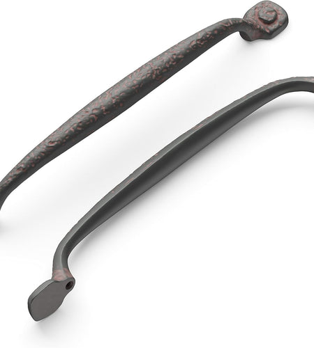P2996-RI Refined Rustic Collection Pull, 192Mm (7-9/16") Center to Center, Rustic Iron Finish