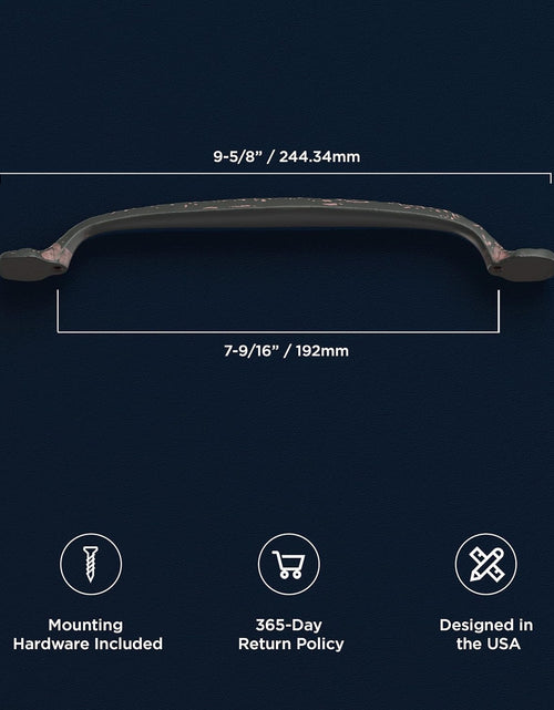 Load image into Gallery viewer, P2996-RI Refined Rustic Collection Pull, 192Mm (7-9/16&quot;) Center to Center, Rustic Iron Finish
